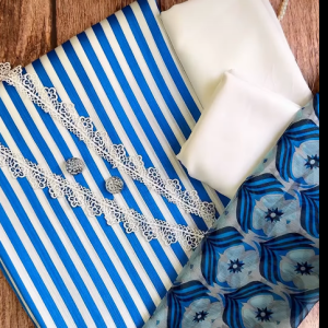 Blue Silk Stripy