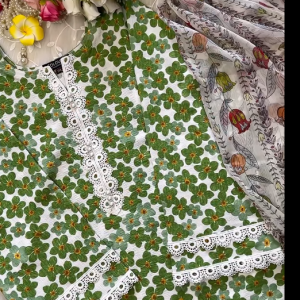 green Italian jorget kurti