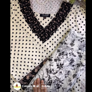 Creamy Polka Kurti