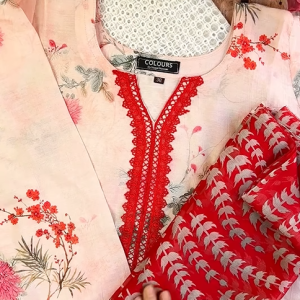 light peach kurti