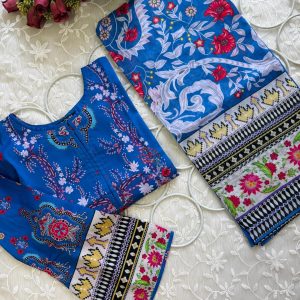 Blue Lawn Kurti