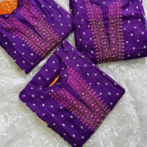 Purple Masleen Cotton