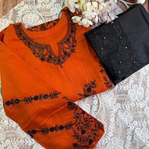 orange masleen co ords