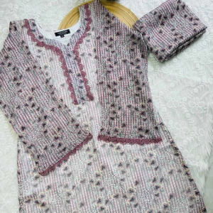 Nude Lace kurti