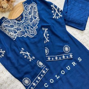 Blue Cutwork Co-Ords