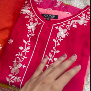 shade pink kurti