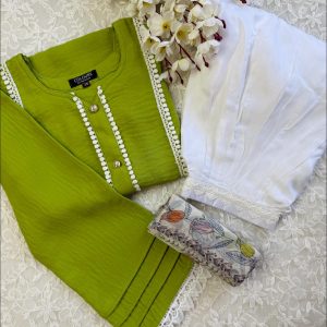 Lemon Plain Kurti