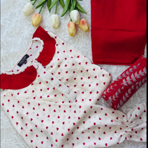 Red heart kurti