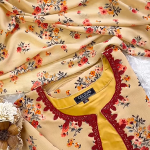 Browny floral kurti