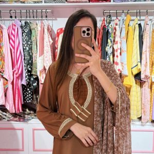 Coffee Plain Kurti