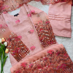 peachy organza