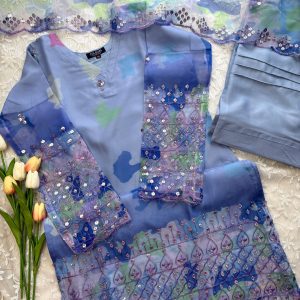 powder blue organza