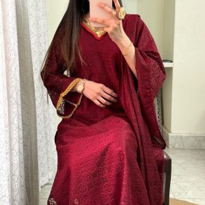 burgundy Kurti