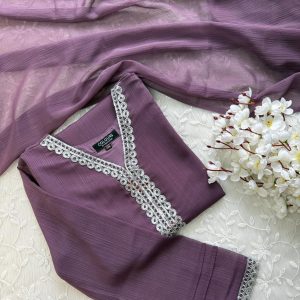 deep purple kurti