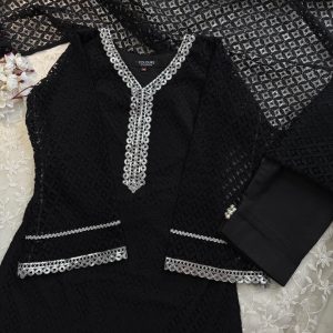 Pure Black kurti