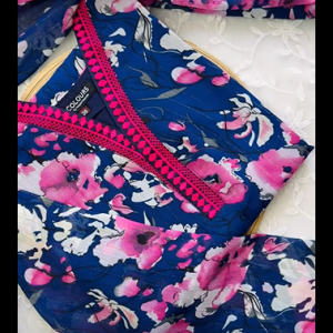 Blue Flower Kurti