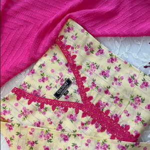 printed chikenkari kurti