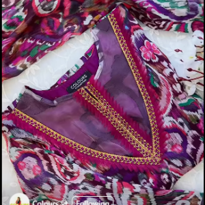 Leaf print jam kurti
