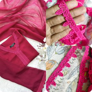 plain Hot pink 2