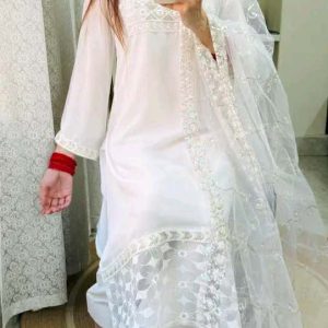 pure white kurti