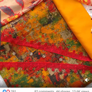 mustard print pashmira