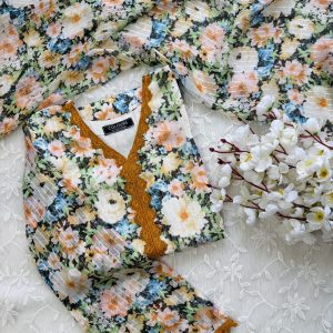 Mix flower kurti