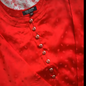 Red silk kurti
