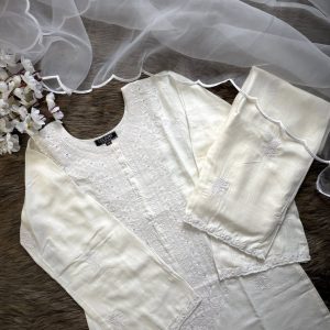 White Embrodery Co-ords