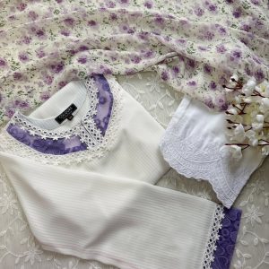 Purpel lace Kurti