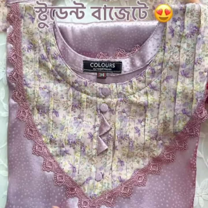 shiny lavender kurti