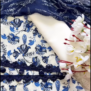 White Navy cotton
