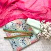 sky pink floral jorjet
