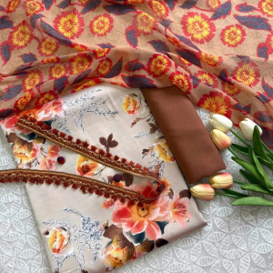 Light beige silk