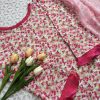 White vibrant pink kurti