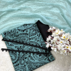 Teal floral