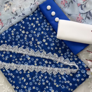 Blue floral print