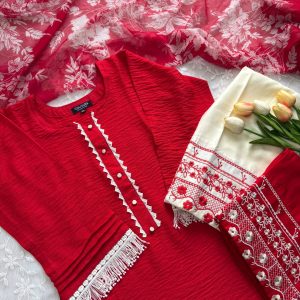 Deep red kurti