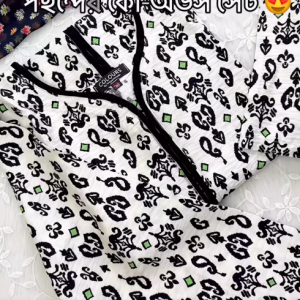white and black co-ords