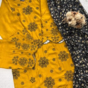 mustard nokshi co-ords