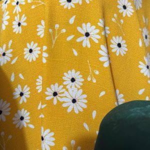 Mustard daisy kurti