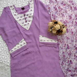 Pastel purple kurti
