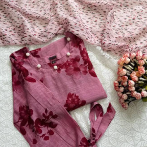 Dusty Rose Floral kurti