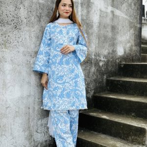Sky white mix co ords