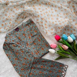 teal bloom kurti