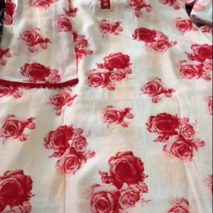 red gulab kurti