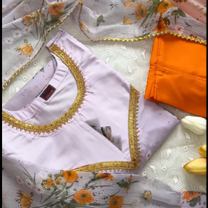 Lavender Floral Kurti