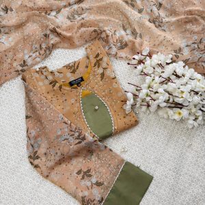 Beige peach kurti