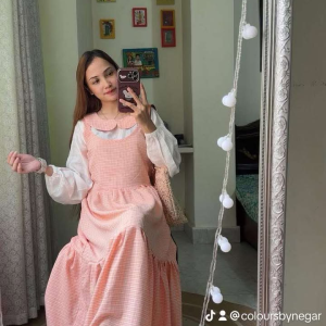 Ruffled gown
