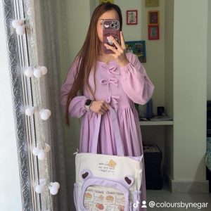 Lavender Bow Gown
