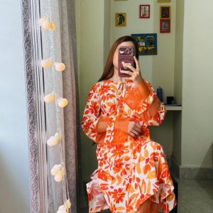 Orange Flower Co-ords